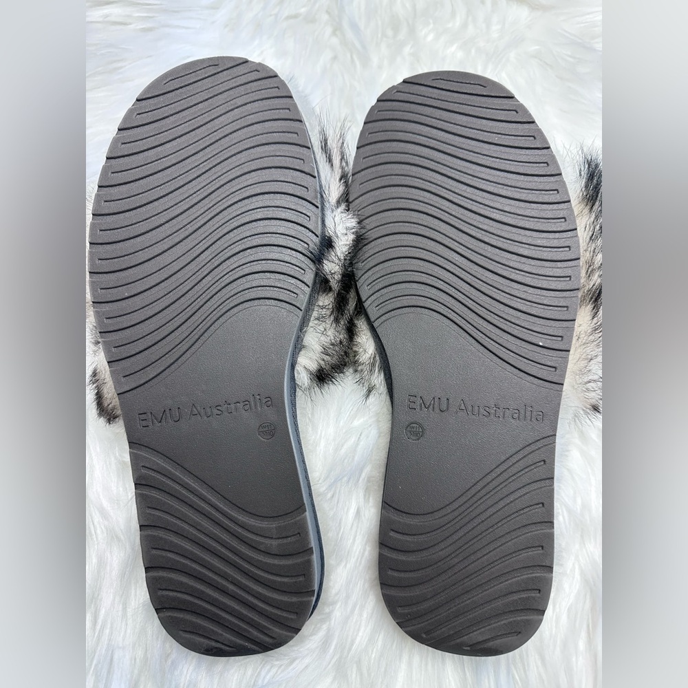 Emu Australian Myna Lava Sheepskin Slipper Slide Charcoal Ombré Womans US11/UK42 - Picture 8 of 14